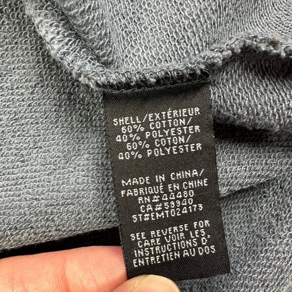 Elwood Hoodie Men Medium Blue Gray Short Sleeve Athleisure Sport Casual Pullover - Picture 4 of 7